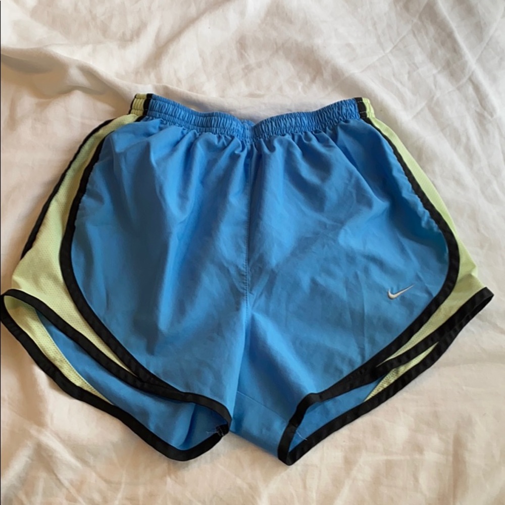 Blue Nike shorts